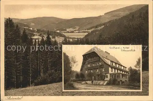 Baerental Feldberg mit Titiseeblick Gasthaus zum Adler Kat. Feldberg (Schwarzwald)