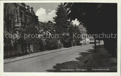 Herbolzheim Breisgau eisenbahnstrasse Kat. Herbolzheim