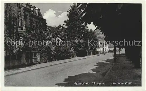 Herbolzheim Breisgau Eisenbahnstrasse Kat. Herbolzheim