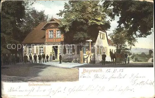 Bayreuth Rollwenzelhaus Kat. Bayreuth