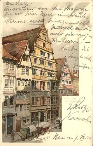 Hannover Leibnizhaus Kuenstlerkarte Kat. Hannover