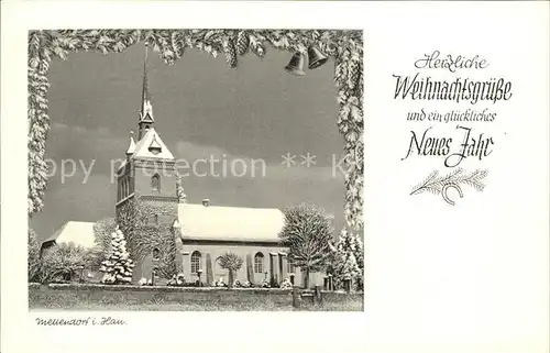 Mellendorf Kirche Weihnachtskarte Neujahrskarte Kat. Wedemark