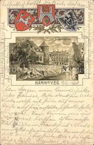 Hannover Leineufer Wappen Kat. Hannover