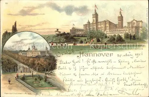 Hannover Technische Hochschule Herrenhaeuser Allee Kat. Hannover