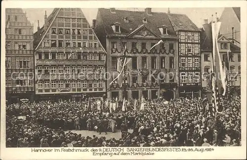 Hannover im Festschmuck des 9. Deutschen Saengerbundesfestes Kat. Hannover