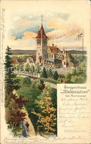 Hannover Berggasthaus Niedersachsen Kuenstlerkarte Kat. Hannover