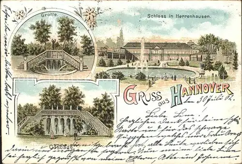 Herrenhausen Hannover Schloss Grotte Cascade Kat. Hannover