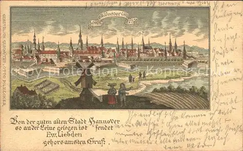 Hannover im Jahre 1750 Kat. Hannover