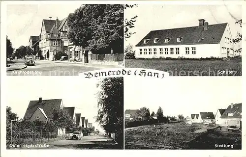 Bemerode Strassenpartie Schule Siedlung Kat. Hannover