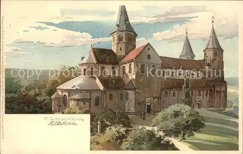 Hildesheim St Godehardikirche Kuenstlerkarte Kat. Hildesheim