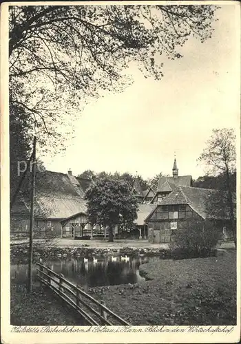 Stuebeckshorn Heilstaette LVA Hannover Ententeich Kat. Soltau