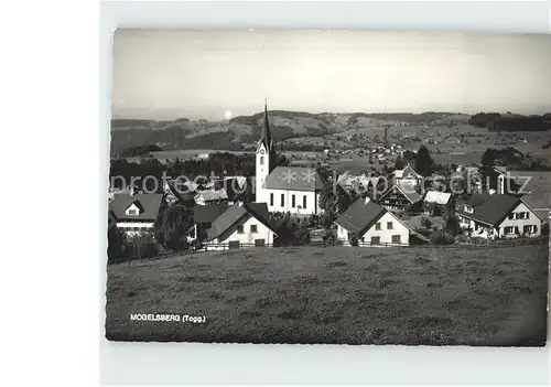 Mogelsberg Ortsansicht mit Kirche Kat. Mogelsberg