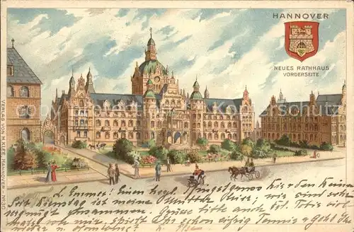 Hannover Neues Rathaus Kat. Hannover