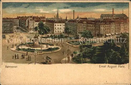 Hannover Ernst August Platz Denkmal Kat. Hannover