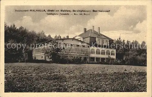 Barsinghausen Restaurant Walhalla Kat. Barsinghausen