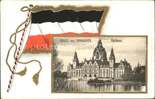 Hannover Rathaus Fahne Kat. Hannover