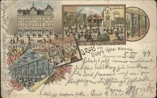 Hannover Bahrs Hotel Waterloo Kat. Hannover