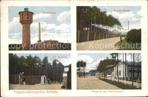 Zeithain Wasserturm Funcke Strasse Truppenuebungsplatz Nordtor Planitzstr Kat. Zeithain