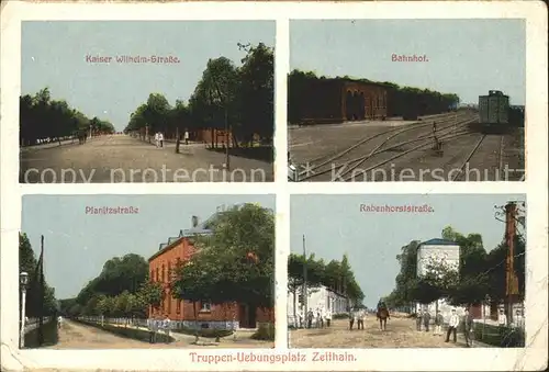 Zeithain Truppenuebungsplatz Kaiser Wilhelm Str Bahnhof Planitzstr Rabenhorststr Kat. Zeithain