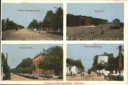 Zeithain Truppenuebungsplatz Kaiser Wilhelm Str Bahnhof Planitzstr Rabenhorststr Kat. Zeithain