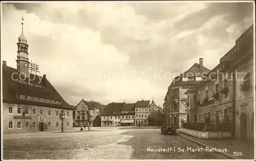 Neustadt Sachsen Markt Rathaus Kat. Neustadt Sachsen