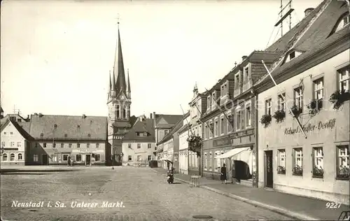 Neustadt Sachsen Unterer Markt Kirche Kat. Neustadt Sachsen