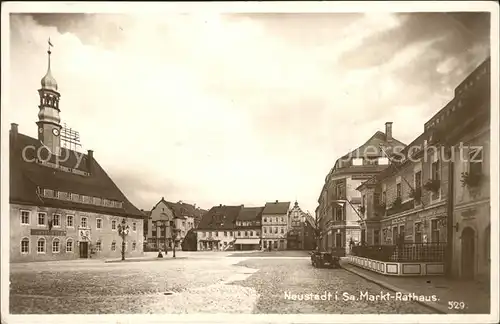 Neustadt Sachsen Markt Rathaus Kat. Neustadt Sachsen