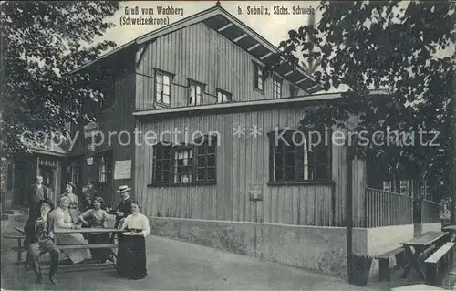 Sebnitz Wachberg Schweizerkrone Gasthaus Kat. Sebnitz