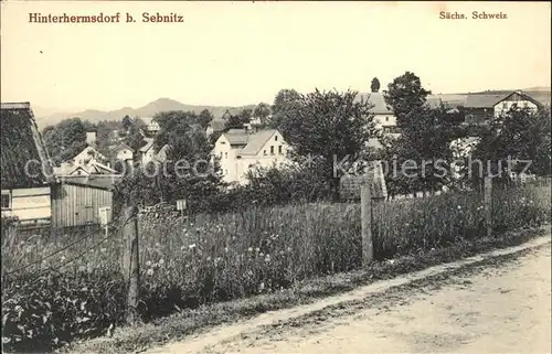 Hinterhermsdorf Teilansicht Kat. Sebnitz