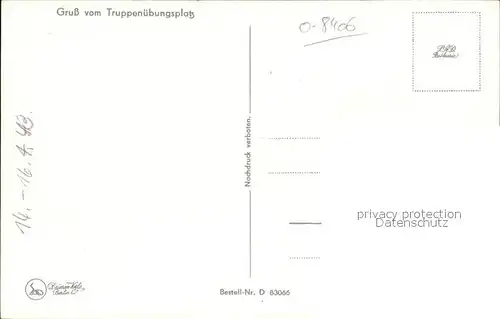 Zeithain Truppenuebungsplatz Teilansichten Kat. Zeithain