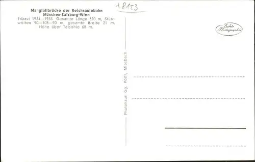 Weyarn Mangfallbruecke
Reichsautobahn / Weyarn /Miesbach LKR