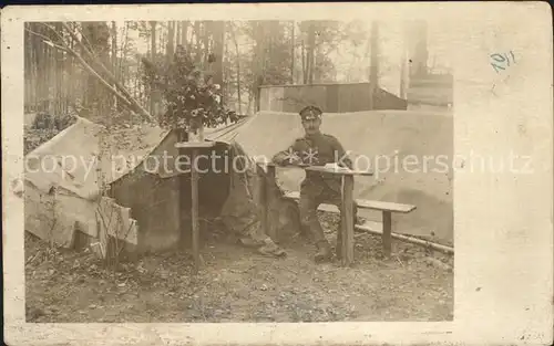 Soissons Aisne WK 1 Militaria Zelt Soldatenleben  / Soissons /Arrond. de Soissons