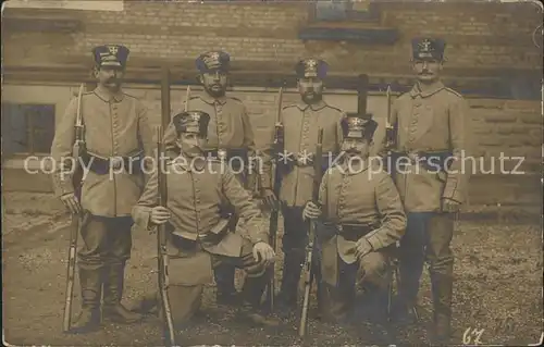 Mulhausen Weltkrieg 1 Landsturm Infanterie  / Mulhausen /Arrond. de Saverne