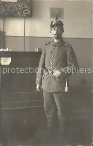Muenchen Infanterie Regiment Weltkrieg 1 Pickelhaube Portrait / Muenchen /Muenchen LKR