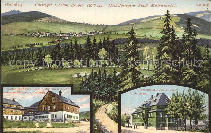 Oberwiesenthal Erzgebirge Panorama Fichtelberg Sporthotel Neues