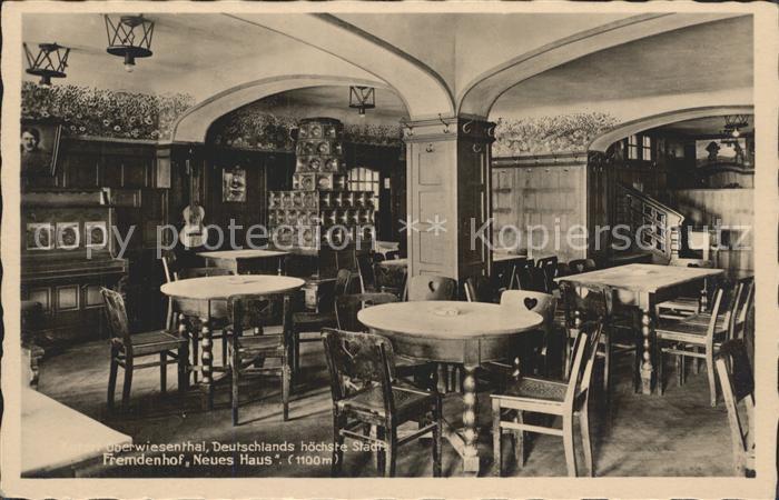 Oberwiesenthal Erzgebirge Gasthof Neues Haus Gaststube Kat