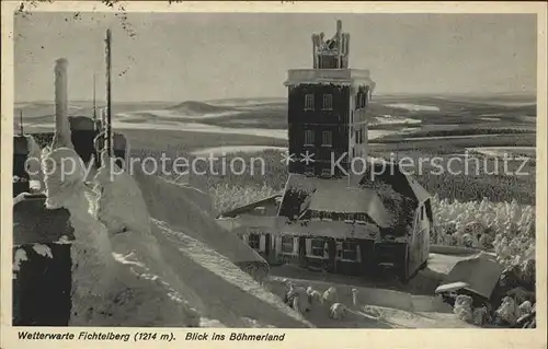 Oberwiesenthal Erzgebirge Wetterwarte Fichtelberg Kat. Oberwiesenthal