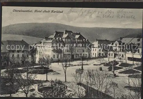 Oberwiesenthal Erzgebirge Hotel Stadt Karlsbad Kat. Oberwiesenthal