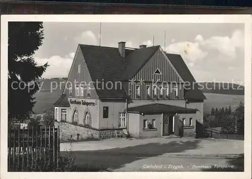 Carlsfeld Erzgebirge Gasthaus Talsperre Kat. Eibenstock