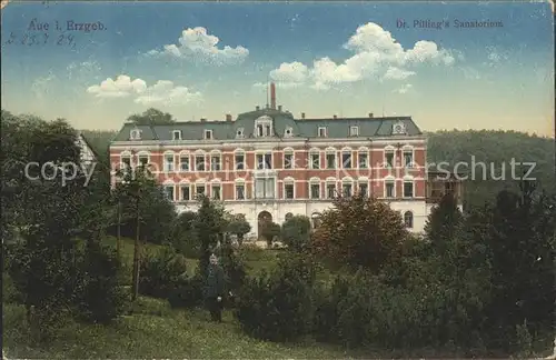 Aue Erzgebirge Dr Pillings Sanatorium Kat. Aue