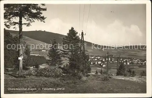 Oberwiesenthal Erzgebirge mit Fichtelberg Kat. Oberwiesenthal