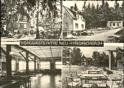 Affalter Berggaststaette Neu Friedrichsruh Speisesaal Garten Terrasse Kat. Loessnitz