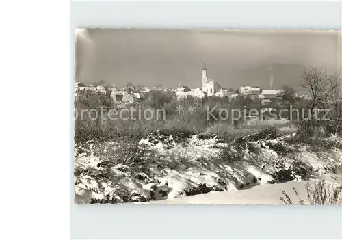 Viechtach Bayerischer Wald Panorama mit Kirche Kat. Viechtach