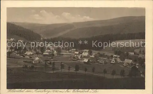 Wildenthal Eibenstock Panorama mit Auersberg