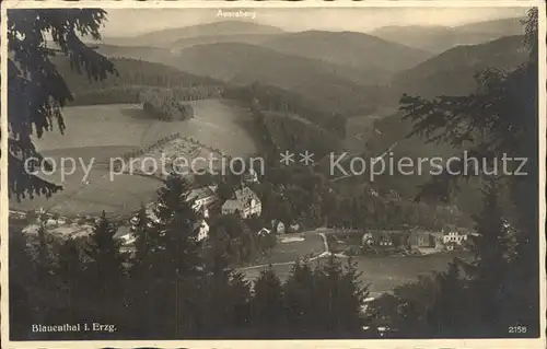 Blauenthal Erzgebirge Panorama Kat. Eibenstock