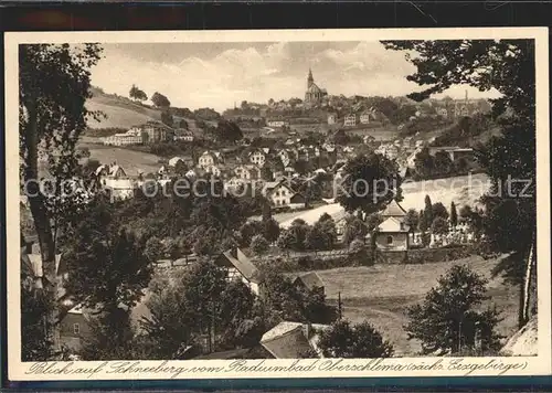 Oberschlema Erzgebirge Radiumbad Schneebergblick Kat. Bad Schlema