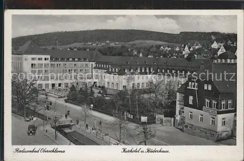Oberschlema Erzgebirge Radiumbad Kurhotel und Baederhaus Kat. Bad Schlema