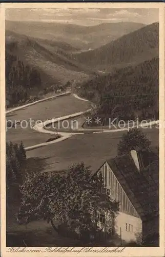 Oberwildenthal Erzgebirge Blick vom Rehhuebel Kat. Eibenstock