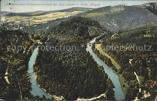 Aue Erzgebirge Hakenkruemme Schwarzwassertal Kat. Aue