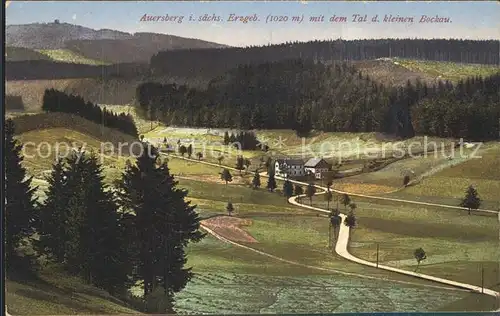 Auersberg Wildenthal mit dem Tal der kleinen Bockau Kat. Eibenstock